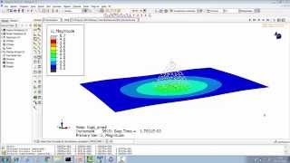 AbaqusCAE SPH Modeliling Tutorial Example Water JetDrops Impact on membrane–Step by Step Method [upl. by Sukul]