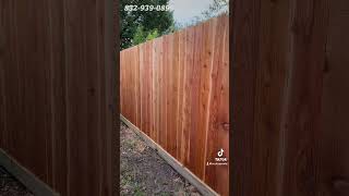 Privacy Fence Pearland Texas Houston Pearland Alvin Western Red Cedar [upl. by Akcired]