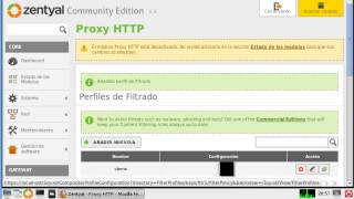 Zentyal 33 Configuración Proxy HTTP Videotutorial 03 [upl. by Wooster]