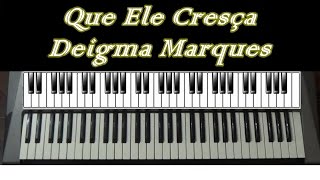 Que Ele Cresça  Deigma Marques  Teclado Cover [upl. by Akina290]