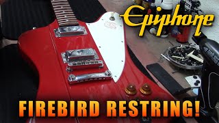 Epiphone Firebird Restring [upl. by Rikki]