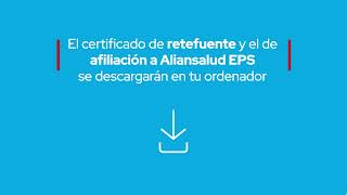 Cómo generar certificaciones de retefuente asistencia en viajes y afiliación a Aliansalud en la Web [upl. by Slotnick125]