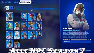 Alle 17 NPC amp Charaktere Orte in Fortnite Kapitel 2 Season 7  Fundorte Sammelungen [upl. by Woodward]