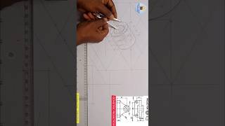 Isometric circles curves and arcs in 3  dimension views of a machine cast iron block with tangency [upl. by Ever]