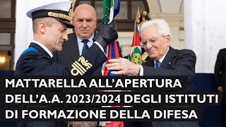 Mattarella alla cerimonia di apertura dell’anno accademico 2324 [upl. by Bolanger]