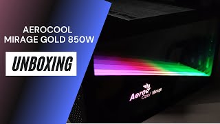 AeroCool Mirage Gold 850W unboxing y prueba [upl. by Novick]