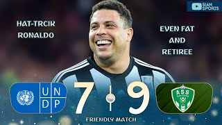 MESMO GORDO E APOSENTADO RONALDO FENÔMENO MARCA HAT TRICK E ZIDANE APRONTOU NA FRANÇA NESSE AMISTOSO [upl. by Lienhard959]