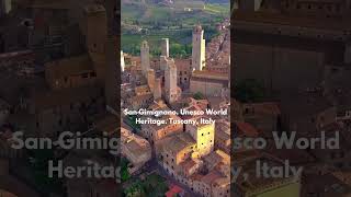 San Gimignano A Unesco World Heritage Tuscany Italy italy sangimangi travel youtubeshorts [upl. by Ebba]