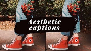 30 AESTHETIC INSTAGRAM CAPTION IDEAS [upl. by Ahsener344]