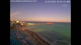 Playa del Carmen EN VIVO  Vista panorámica Webcams de México [upl. by Nywnorb]