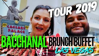 Bacchanal Buffet Brunch Tour Caesars Palace Las Vegas [upl. by Meeka896]