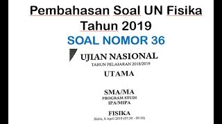 Pembahasan Soal UN Fisika 2019 No 36 [upl. by Rayner]