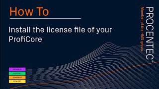 How to install the license file of your ProfiCore [upl. by Dianne627]