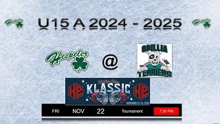 Game 2 U15 A Hespeler Shamrocks vs Orillia Terriers 22NOV2024 [upl. by Jourdain]