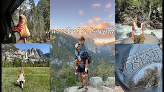 Yosemite Vlog camping in camp 4 weekend in Yosemite best sunset hike fun times [upl. by Nanam687]