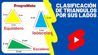 Clasificación de Triángulos por sus Lados Shorts ✔ [upl. by Helm]