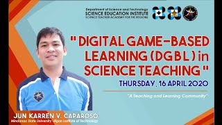 STAR Webinar Series Digital Gamebased Learning in Science Teaching [upl. by Amuwkuhc]