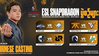 Official Re Stream ESL Snapdragon Pro Series  S6  Open Finals Day 6 [upl. by Neirod100]