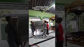 Pemasangan Bedug Masjid ALManan NgrontekDs Gambyok Kec Grogol  Kediri [upl. by Cantone203]