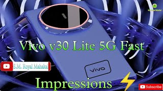 Vivo V30 Lite 5G Review in Fast Impressions ⚡  200Mp Camera 📷💫 [upl. by Enomal319]