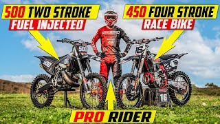 Brand New 500cc 2 Stroke vs 450 Four Stroke RACE Bike [upl. by Haleak330]