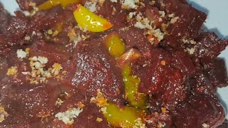 Beetroot fry recipehealthy foodBeetroot recipe yummy food recipes 😋 [upl. by Ayad437]