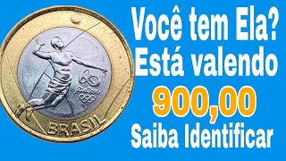 Moedas da Olimpíada Voleibol Valendo 900 Reais Valor de Catálogo [upl. by Iblehs]