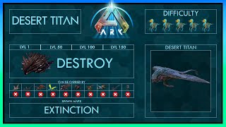 Desert Titan easy Tame  Abilities  Full Guide  Ark [upl. by Yelloh]