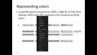 20241028 Bitwise operators color encodingdecoding Pointers [upl. by Orfield]