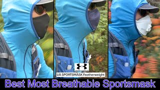 UA Sportsmask Featherweight Review amp Breathability Test  Best Sportsmask 2022 [upl. by Ardys]