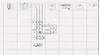 Exercices commande electrique  07 Moteur ASYCHRONE triphasé 2 sens de marche بالدارجة المغربية [upl. by Petunia]