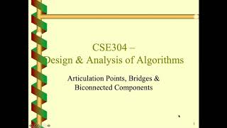 Articulation Point  Algorithm  Online Class  JnU  Bangla [upl. by Sackman]