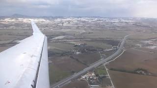 Very windy approach to Ancona in a Lufthansa Cityline CRJ900 [upl. by Knepper]