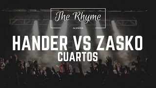 HANDER VS ZASKO BATALLÓN  CUARTOS  THE RHYME ALMERÍA 2016 [upl. by Debra]