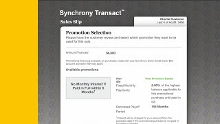 Creating a Sale Slip  Home Improvement Toolbox  Synchrony Business [upl. by Honor17]