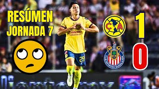 AMÉRICA 1 VS 0 CHIVAS RESÚMEN [upl. by Arimaj]