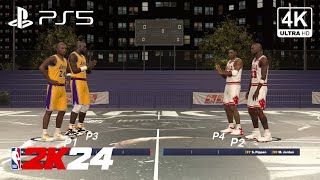 BLACKTOP  Kobe amp Shaq 2v2 Jordan amp Pippen  Lakers vs Bulls [upl. by Aisac]