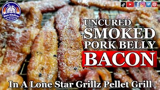 Smoked Pork Belly Bacon In A Lone Star Grillz Pellet Grill [upl. by Hesper]