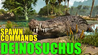 Ark DEINOSUCHUS spawn commands [upl. by Mclaughlin]