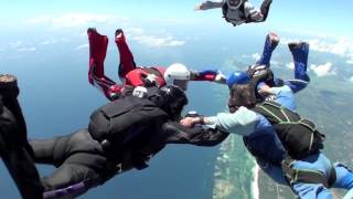 Sky Dive In Beautiful Diani Beach Kenya [upl. by Odrarej]