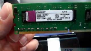 Unboking Kingston DDR3 4GB KVR1333D3N94G [upl. by Shuler148]