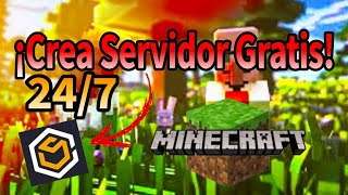 ¡Crear Server de MINECRAFT GRATIS 247  Tutorial 🍀 [upl. by Ybrad]