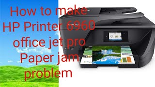 how to make HP printer 6960 paper jam problem netwarlivetechnical [upl. by Ardnaeel]