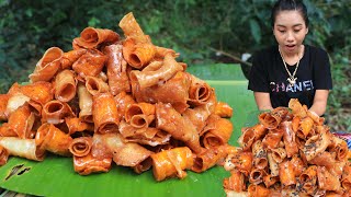 Cooking sweet potato crispy recipe with sugar sauce  Amazing cooking [upl. by Javier]