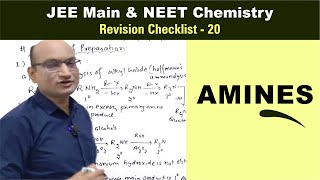 Amines  Nitrogen containing Functional Group  Revision Checklist 20 for JEE amp NEET Chemistry [upl. by Eladnek812]