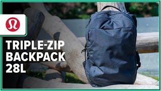 lululemon TripleZip Backpack 28L Review 2 Weeks of Use [upl. by Edison941]