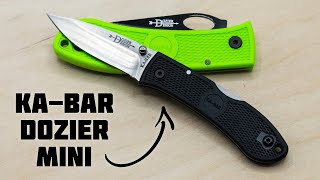 KaBar Dozier Mini Unboxing Review  SUPER LIGHTWEIGHT KNIFE [upl. by Radbourne]