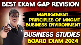 Business studies Best Exam Gap Revision  Chapter 1 to 3  class 12 Business studies Board exam 2024 [upl. by Annahaj]