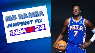 Mo Bamba Jumpshot Fix NBA 2k24 [upl. by Jobey880]