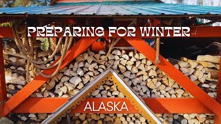 Winter Prep  Alaska Couple Vlog  OffGrid  Getting Organized [upl. by Ellingston]